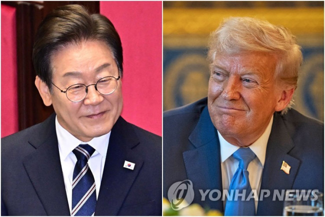 이재명 대통령(왼쪽)과 트럼프 미국 대통령