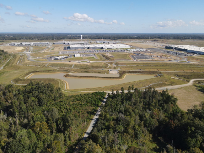 도요타 노스캐롤라이나 배터리 공장 전경