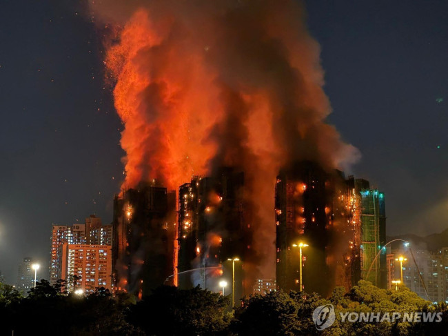홍콩 타이포 구역에서 대형 화재
