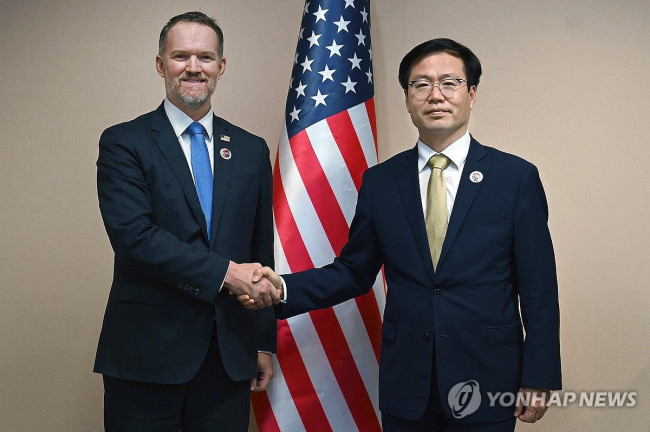 여한구 통상교섭본부장과 그리어 미국무역대표