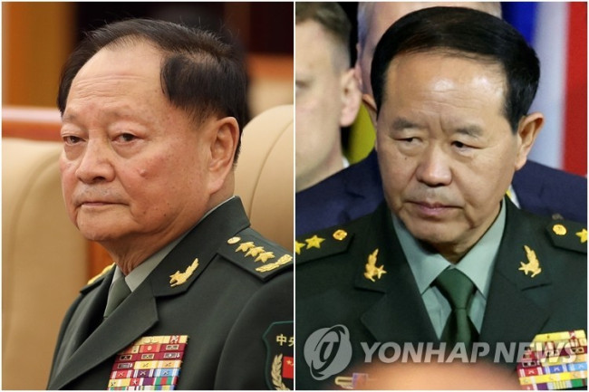 장유샤 부주석(왼쪽)·류전리 위원